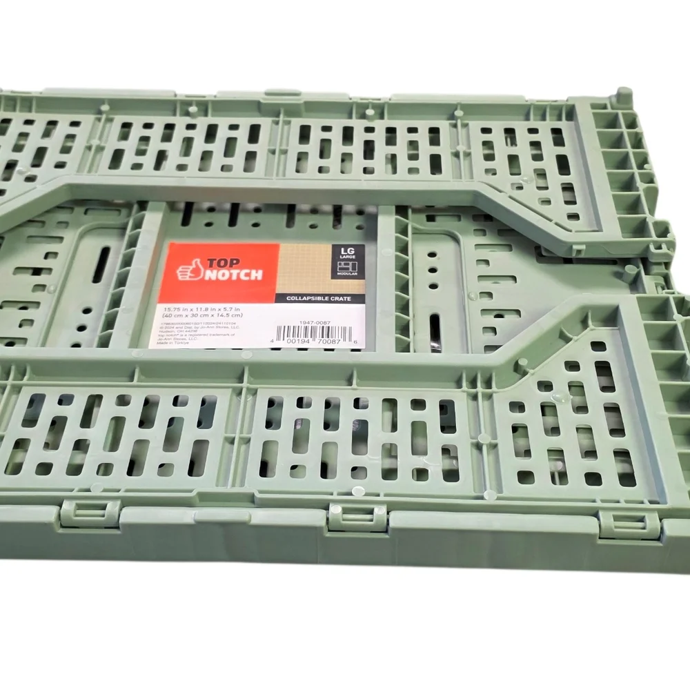 4 Pack Foldable Olive Green Storage Bin